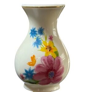 Vintage Vase Night Light Floral Porcelain Accent Lamp Bedroom‎ Decor Lighting